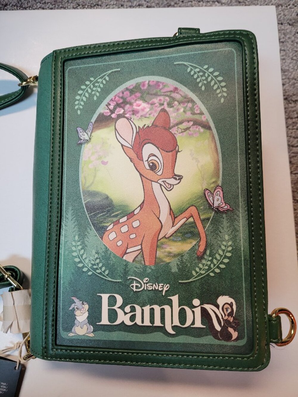 NWT Loungefly Disney Bambi classic books Convertible crossbody bag
